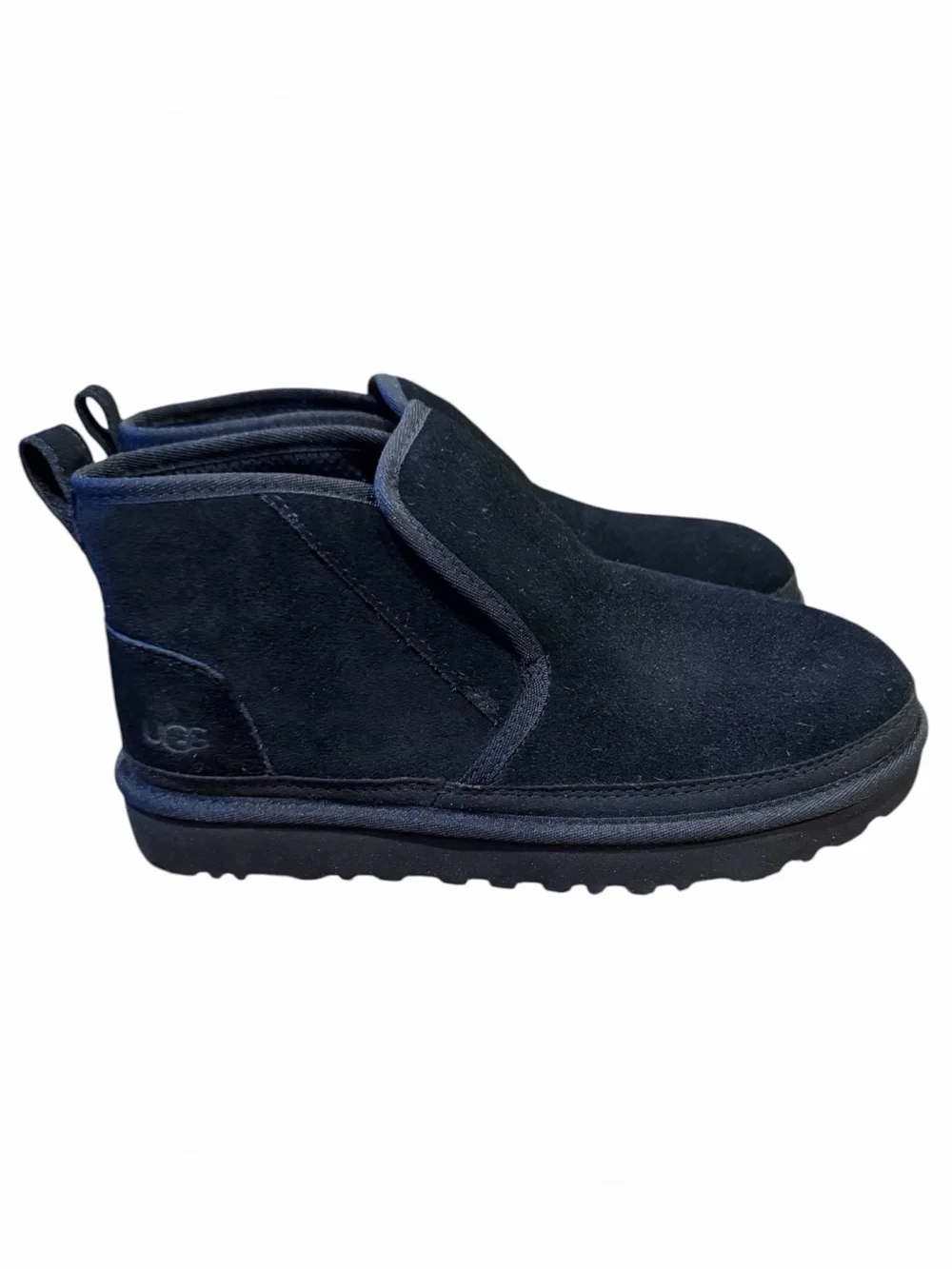 UGG Men's Black Suede Slip-On Loafers